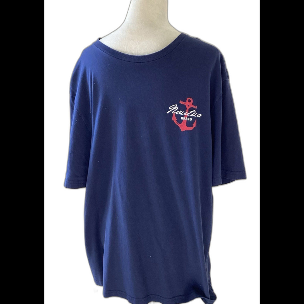 Nautica T-Shirt Men’s Size XL Color Navy Blue Graphic Tee